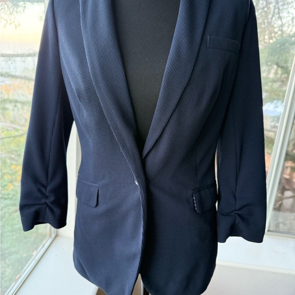 The Limited Navy Blue Tailored Blazer Office Career Jacket Size XS - Picture 2 of 10